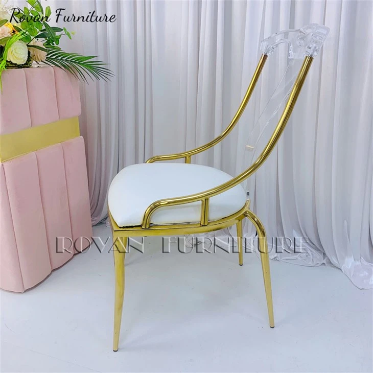 acrylic luxury dining chair