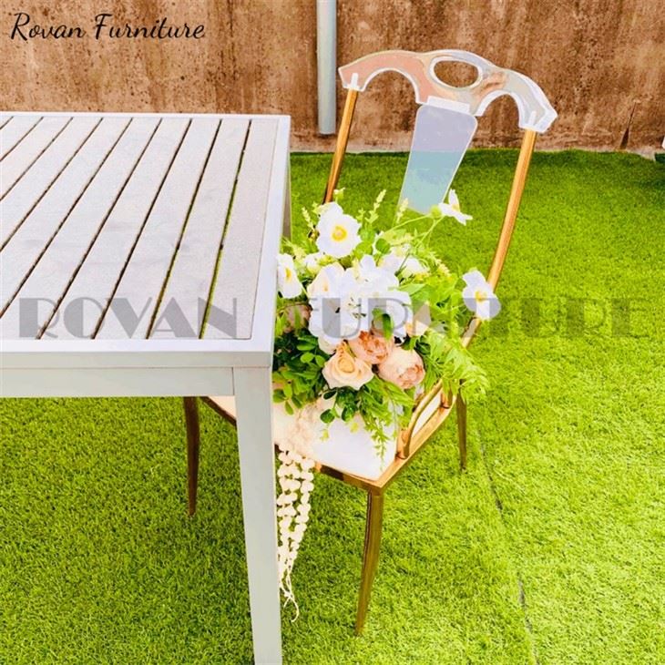 clear back dining chair