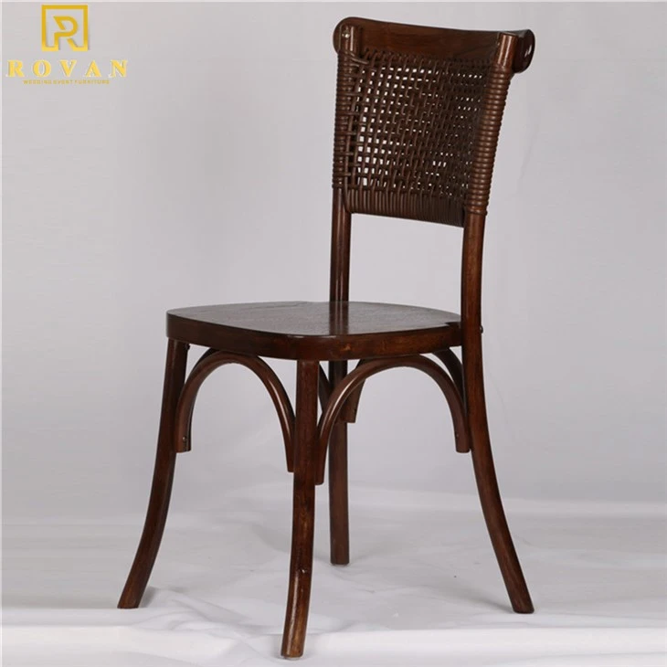 wood cane back chair