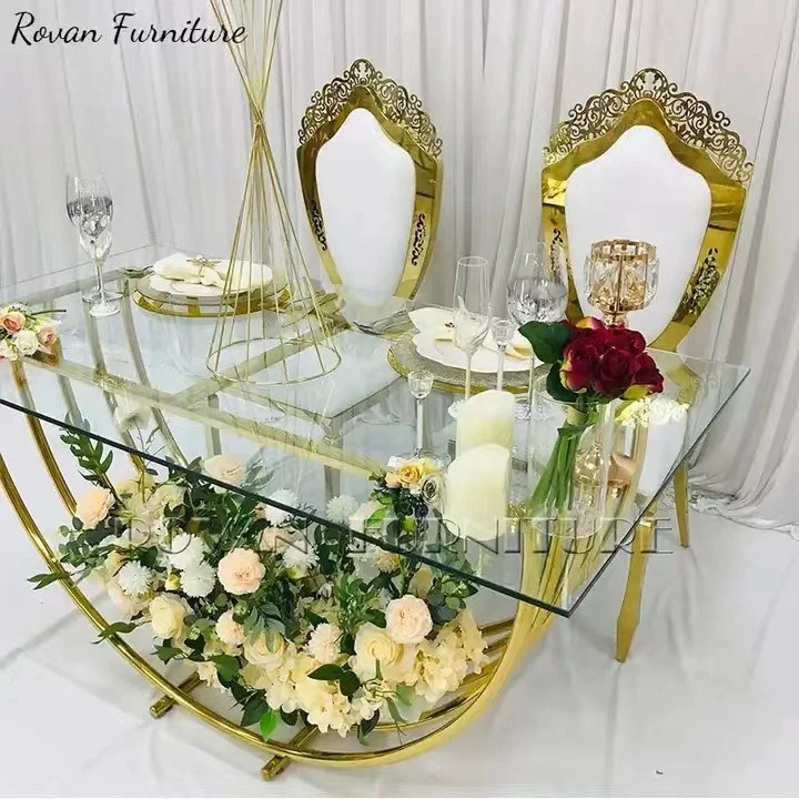Arch Gold Stainless Steel Wedding Table