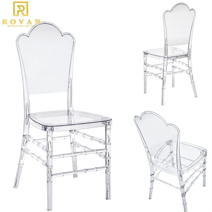 clear resin wedding chair