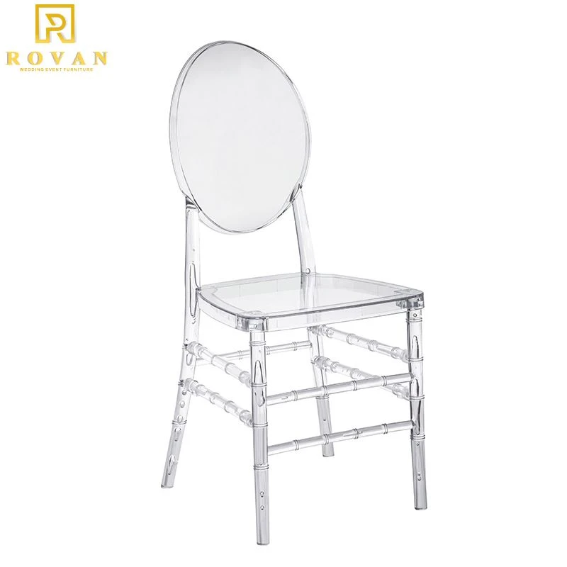Clear Acrylic Transparent Round Back Chair