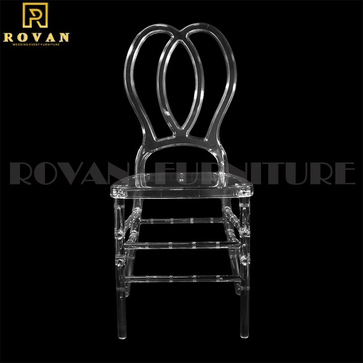 clear butterfly back resin wedding chairs
