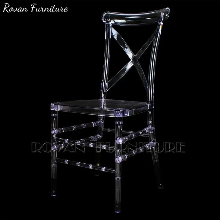 plastic cross back wedding chair