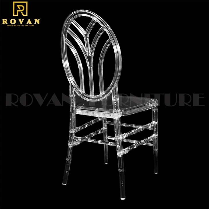 transparent crystal wedding chair