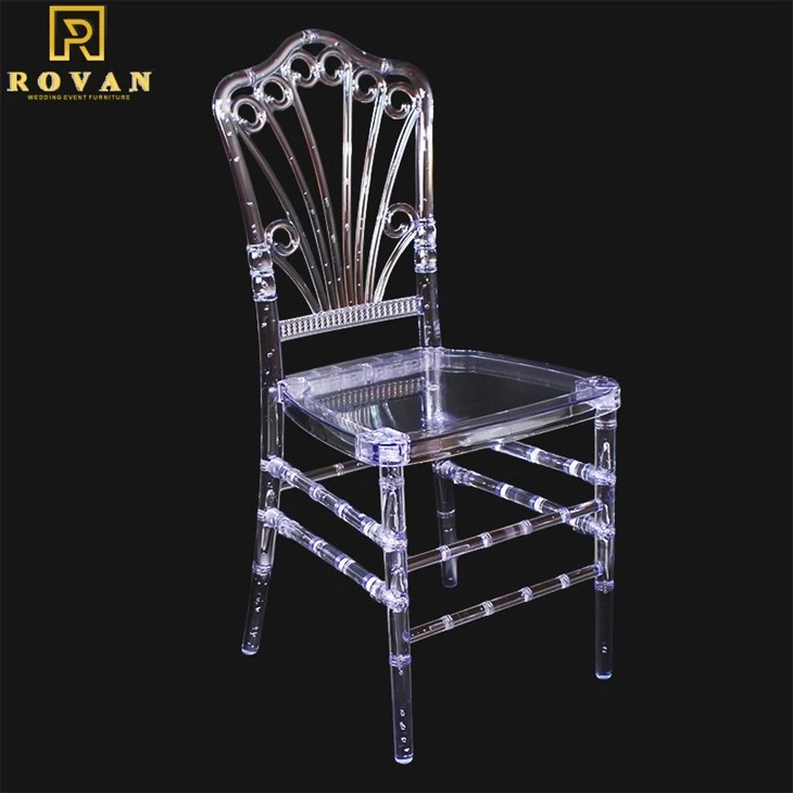 clear plastic wedding chair