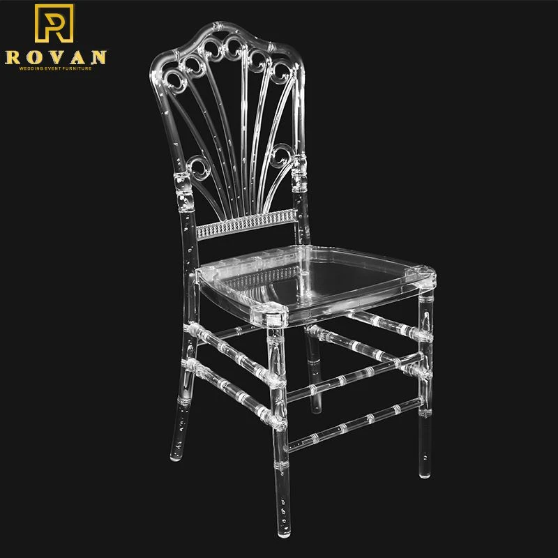 Clear Transparent Resin PC Plastic Wedding Chair