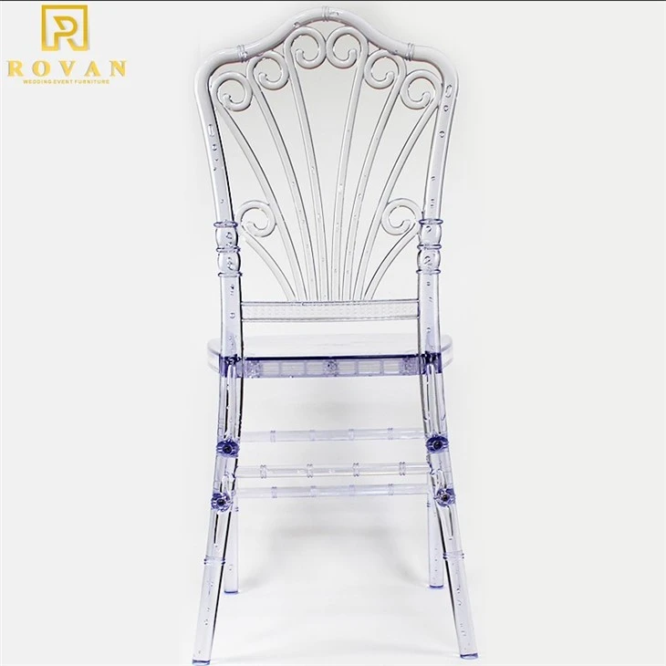 clear transparent resin pc plastic wedding chair