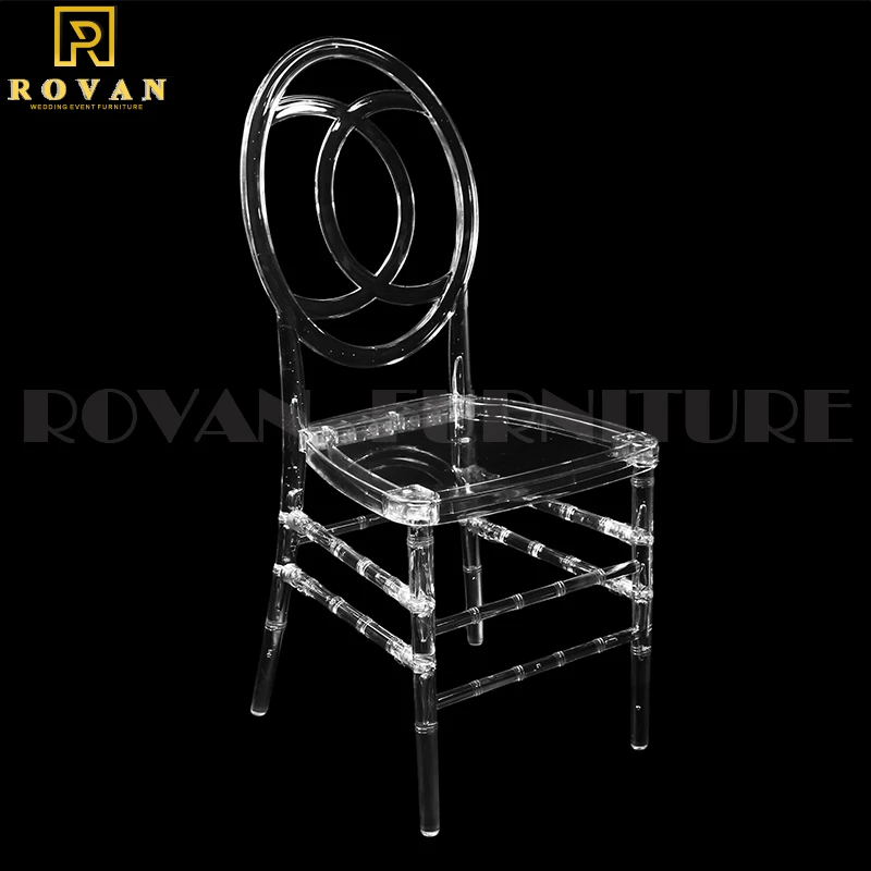 Clear White Acrylic Wedding Dining Chair