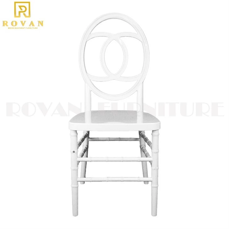 white acrylic wedding chair