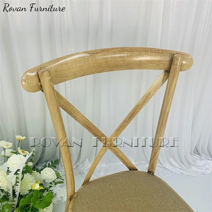 metal cross back chair