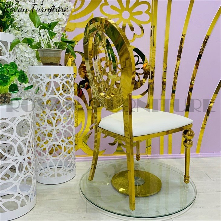 gold wedding dining chair