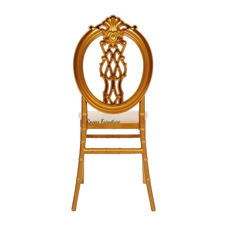 Glossy Pp Resin Gold Wedding Chair best