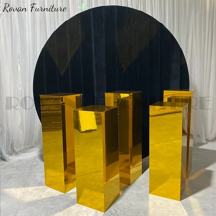 Gold Acrylic Flower Stand