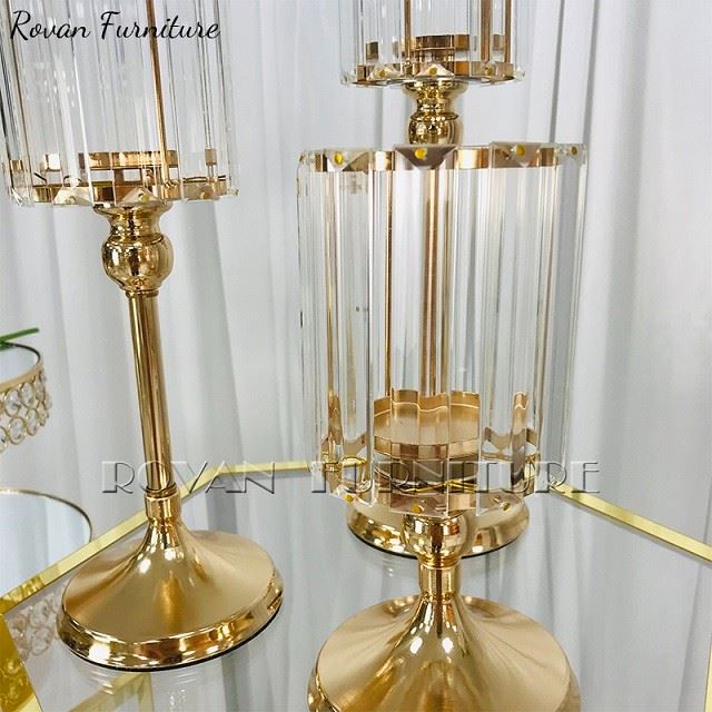 Gold Candlestick Set