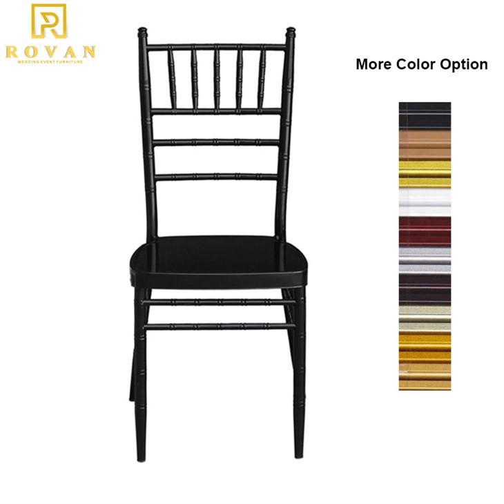 iron chiavari wedding chair black color