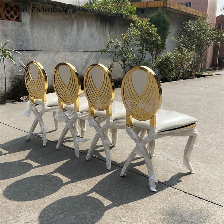 Gold Cross Leg Kids Party Chair