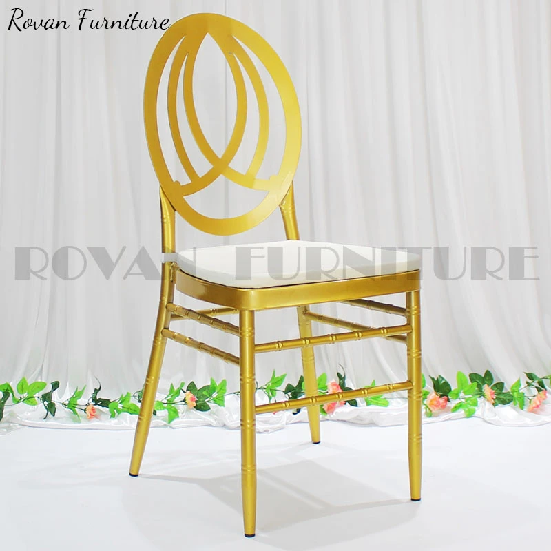 Gold Metal Iron Phoenix Chiavari Wedding Chair