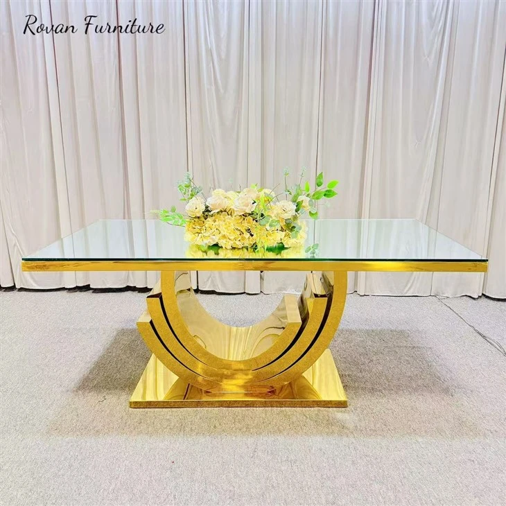 Gold Stainless Steel Bridal Table