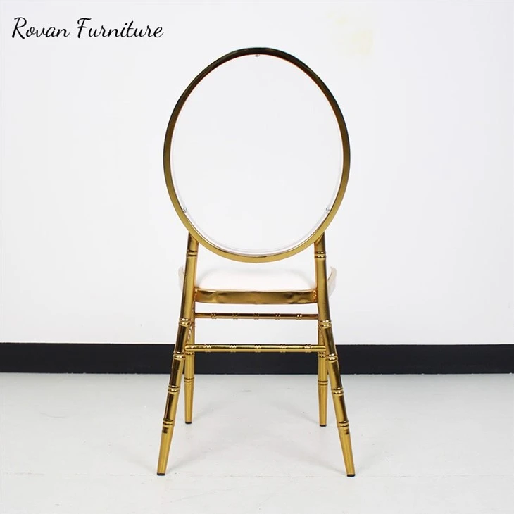 Iron Plating Round Back Wedding Chair