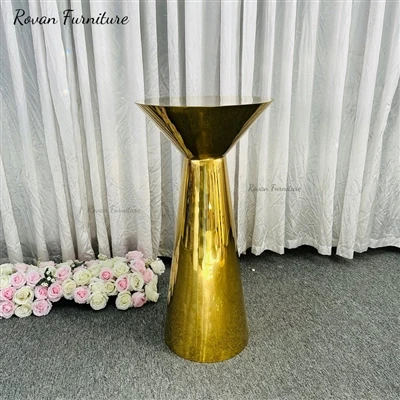 New Arrival Gold Stainless Steel Bar Table
