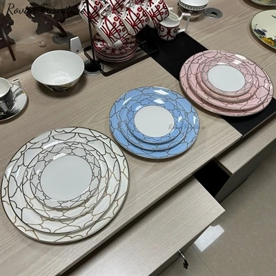 New Arrival Colorful Ceramic Charger Plate