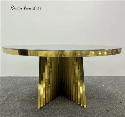 New Arrival Wedding Round Table With Different Glass Top