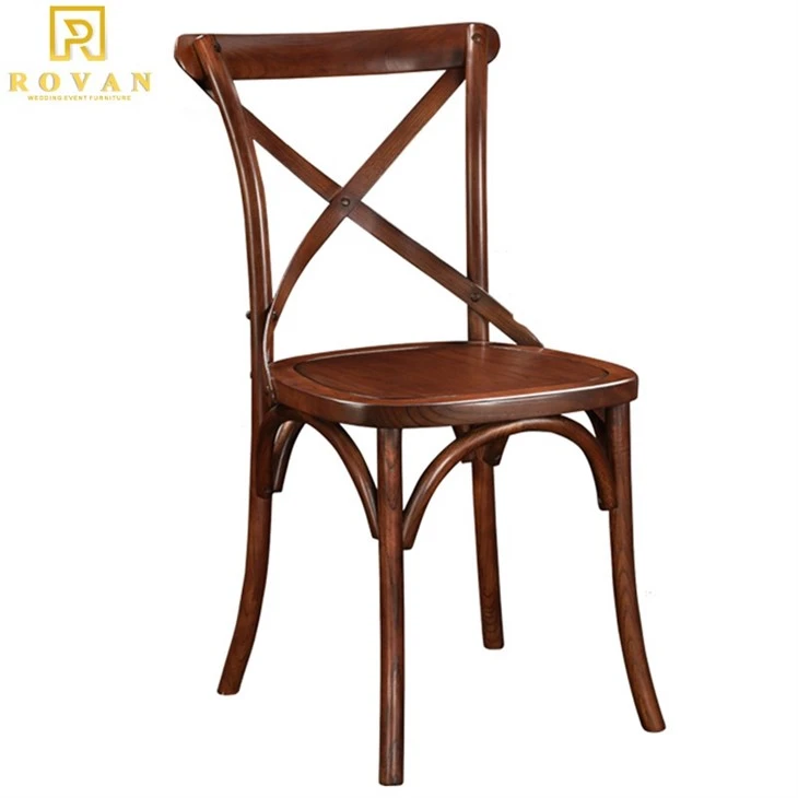 wood cross back dining chairs