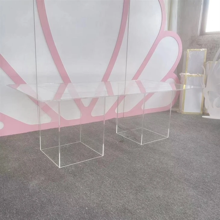 Plastic Transparent Clear Acrylic Kid Party Table