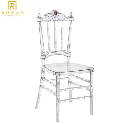 Clear Acrylic Resin Royal Chair