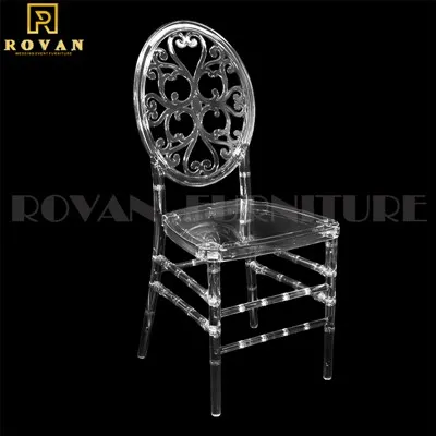 PC Resin Clear Plastic Flower Chair