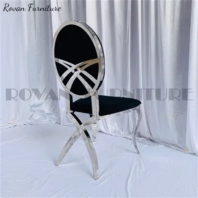 Silver and Black Upholstered Dining Chairs