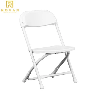 White Iron Plastic Portable Garden Folding Kid Chair