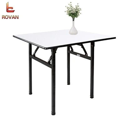 White Top Plywood Square Banquet Table