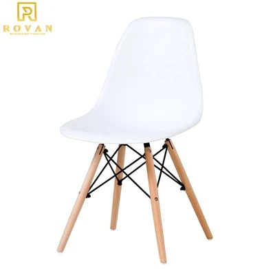 Wood Leg Plastic Kid Chair