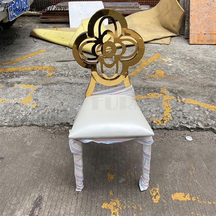 Stainless Steel Four Leaf Clover Kids Chair