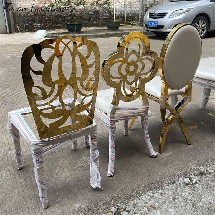 Stainless Steel Four Leaf Clover Kids Chair