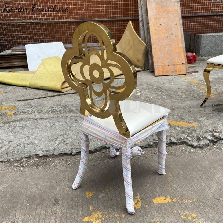 Stainless Steel Four Leaf Clover Kids Chair
