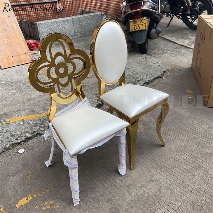 Stainless Steel Four Leaf Clover Kids Chair