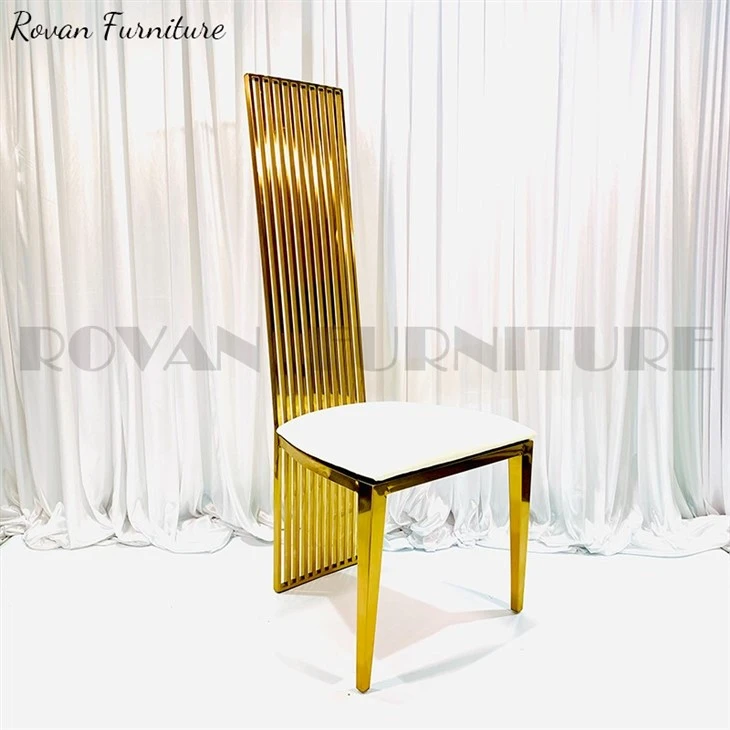 gold high back wedding dining chairs