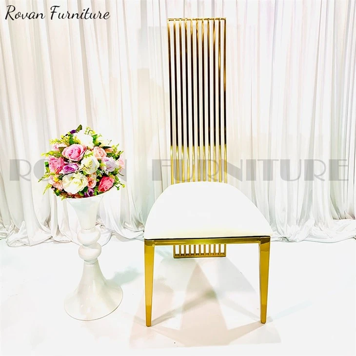 golden chair high back event chair