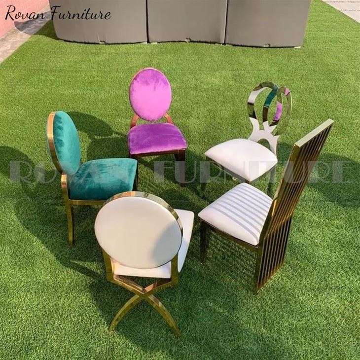 Stainless Steel Oval Back Kids Chair