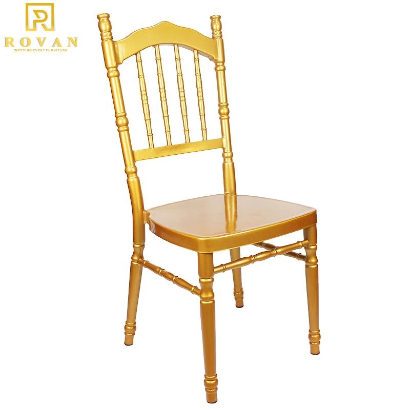 Vintage Gold Royal Metal Wedding Chair