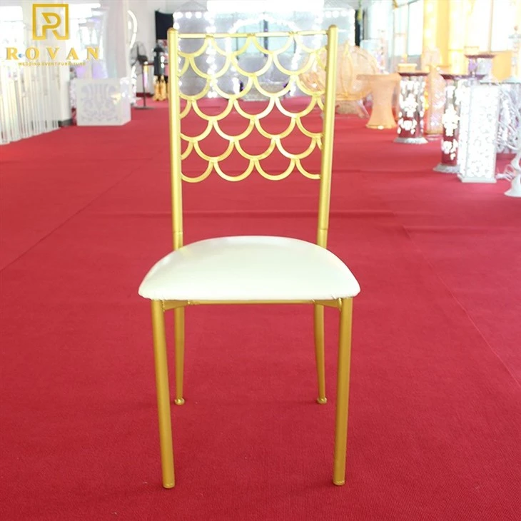 gold fish scales metal chair