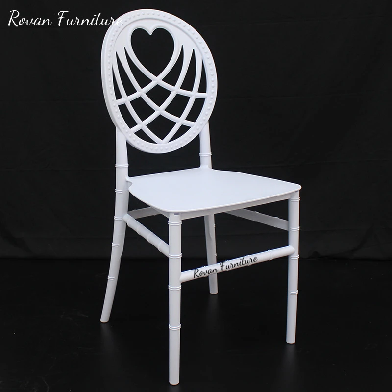 Wedding White Plastic Molded Resin Chairs