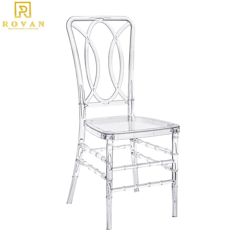 White Transparent Clear Acrylic Resin PC Wedding Chair