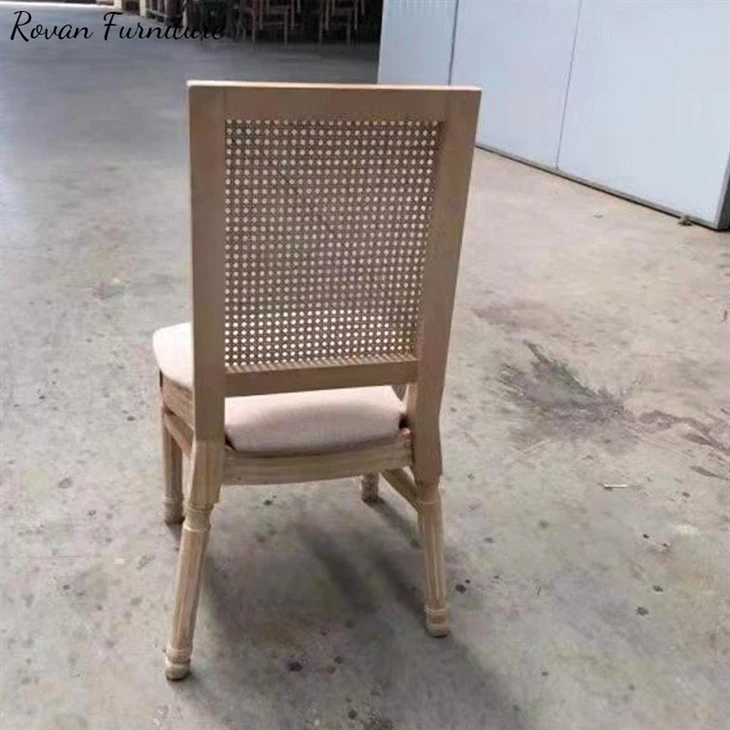 Wooden square back dining chair