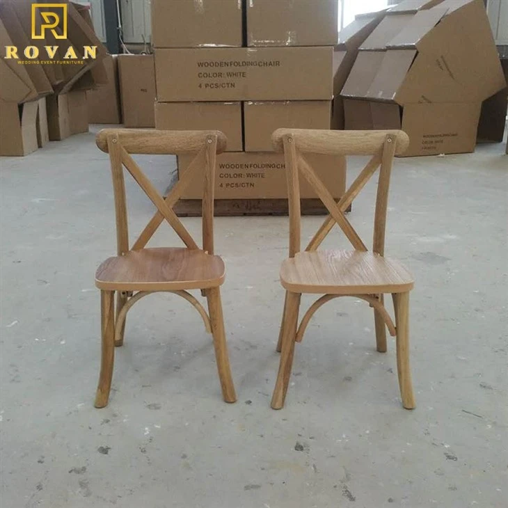 Wooden Kids Cross Back Chair